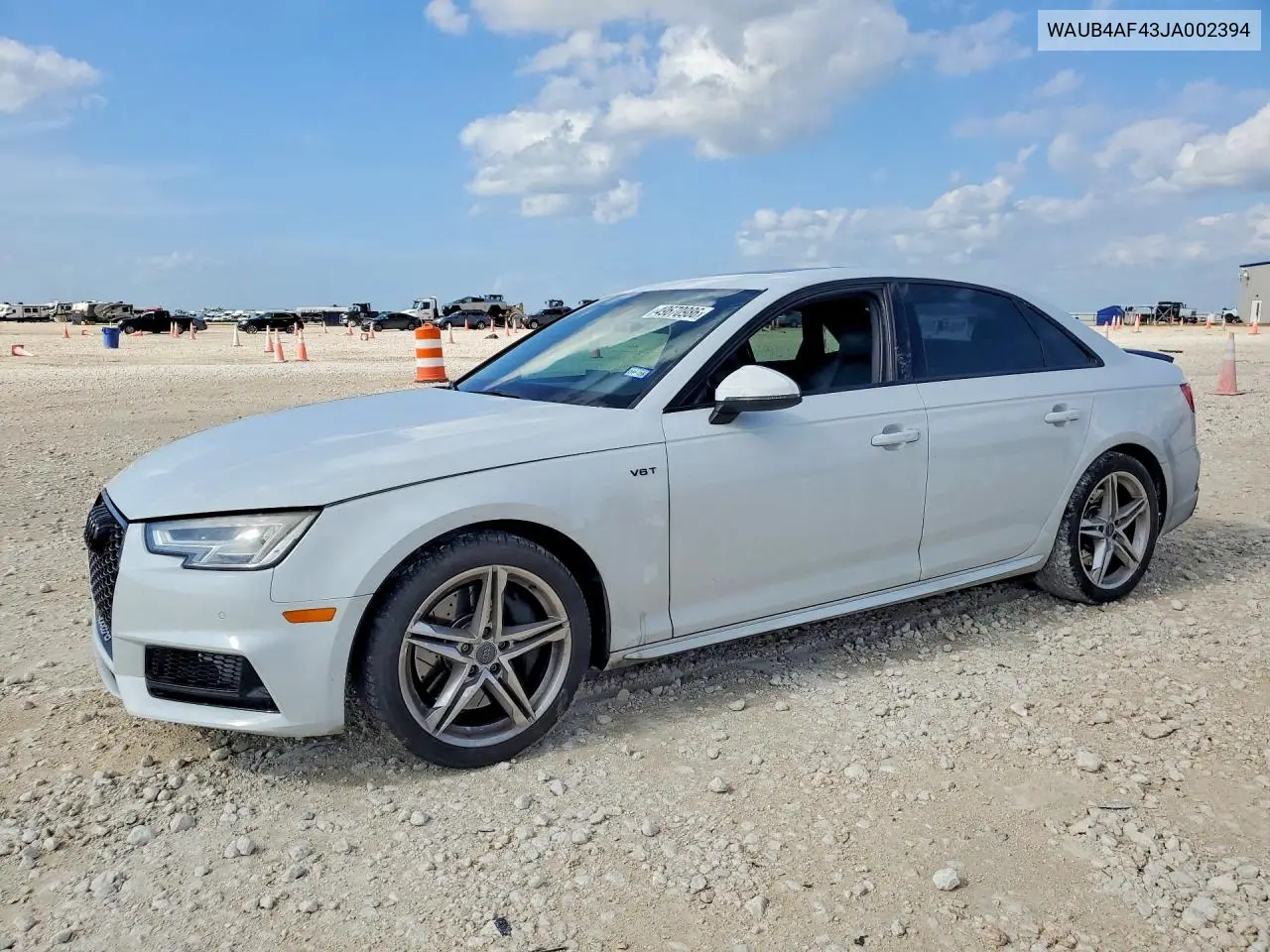 2018 Audi S4 Premium Plus VIN: WAUB4AF43JA002394 Lot: 49670986