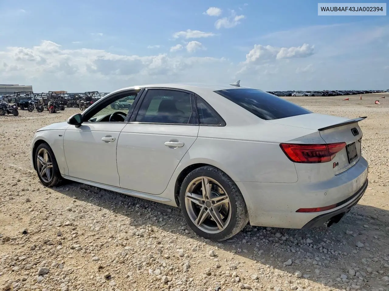 2018 Audi S4 Premium Plus VIN: WAUB4AF43JA002394 Lot: 49670986