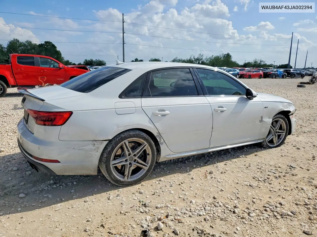 2018 Audi S4 Premium Plus VIN: WAUB4AF43JA002394 Lot: 49670986
