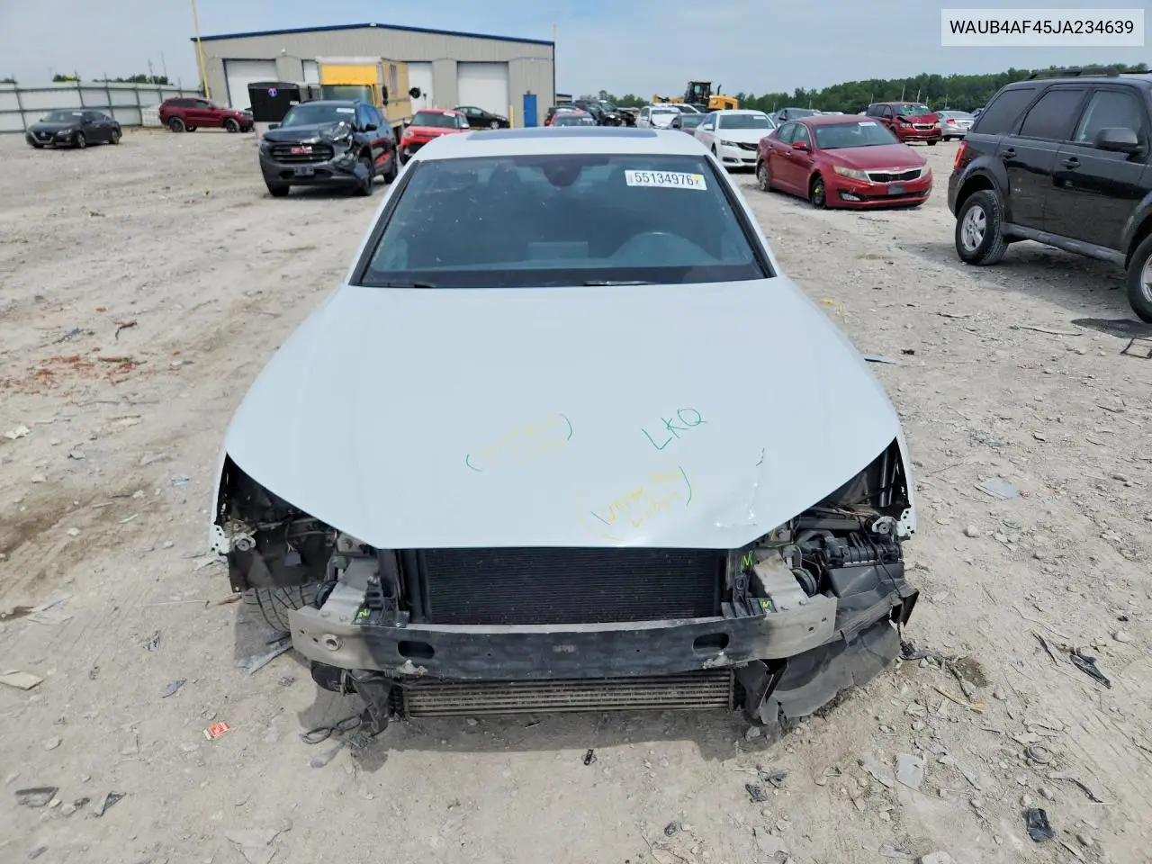 2018 Audi S4 Premium Plus VIN: WAUB4AF45JA234639 Lot: 55134976