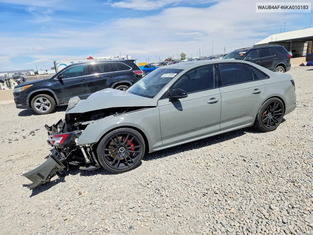 2019 Audi S4 Premium Plus VIN: WAUB4AF46KA010183 Lot: 50172006