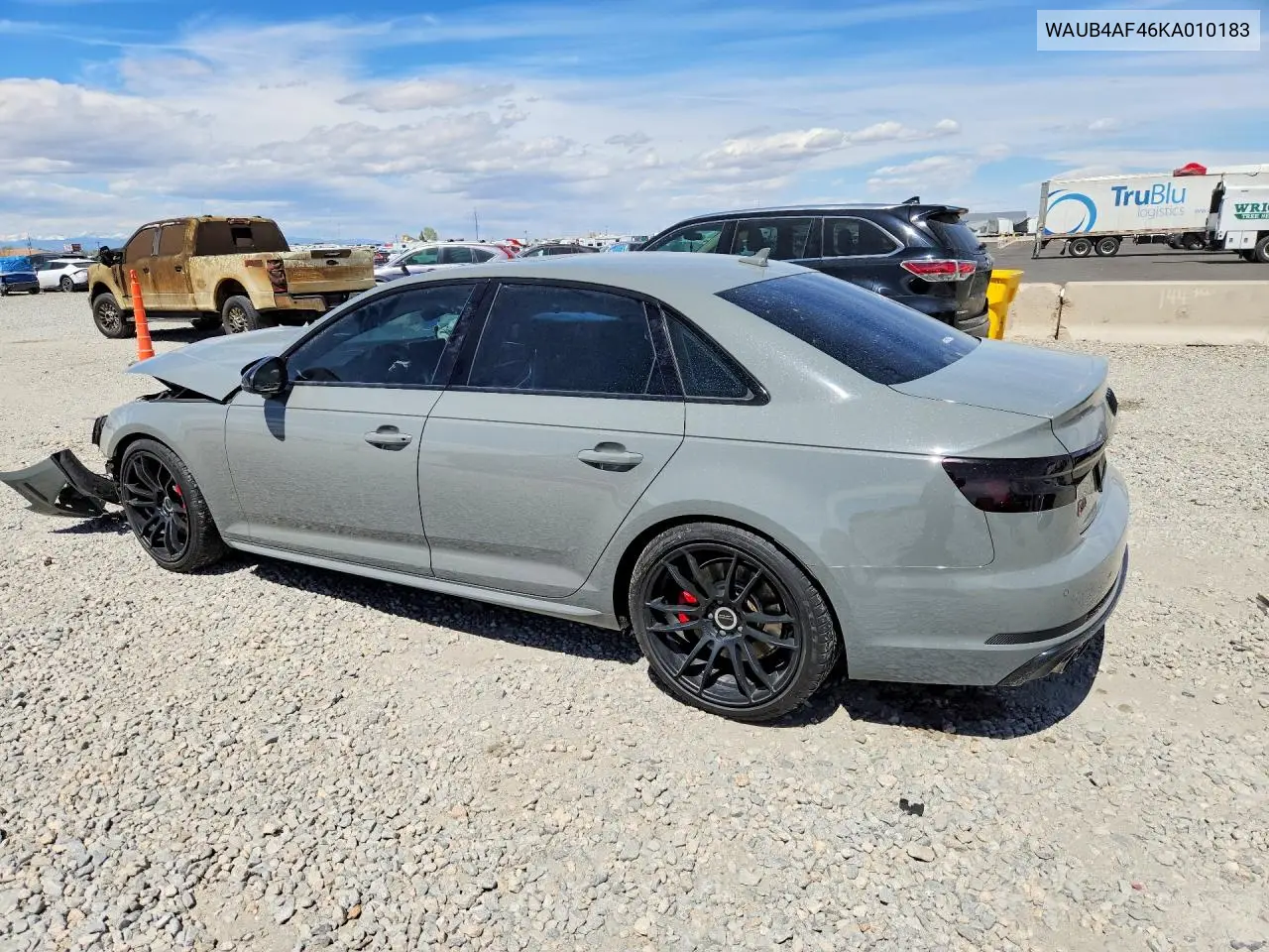 2019 Audi S4 Premium Plus VIN: WAUB4AF46KA010183 Lot: 50172006
