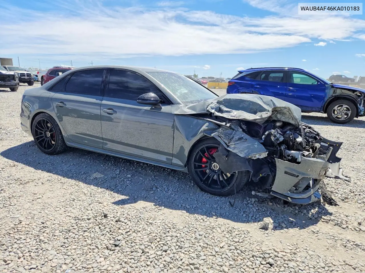 2019 Audi S4 Premium Plus VIN: WAUB4AF46KA010183 Lot: 50172006
