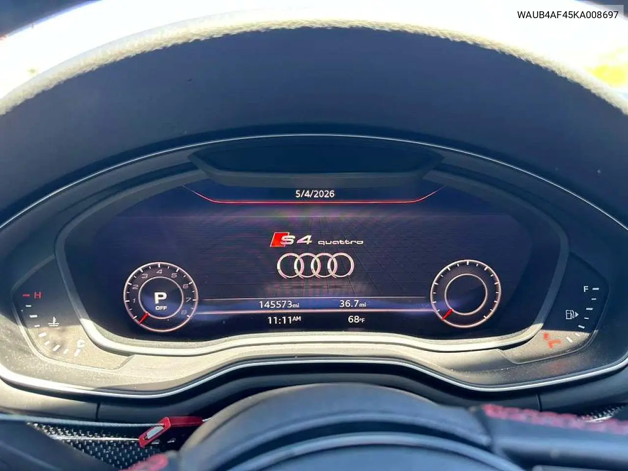 2019 Audi S4 Premium Plus VIN: WAUB4AF45KA008697 Lot: 52094976