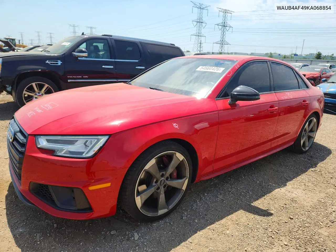 2019 Audi S4 VIN: WAUB4AF49KA068854 Lot: 54660426