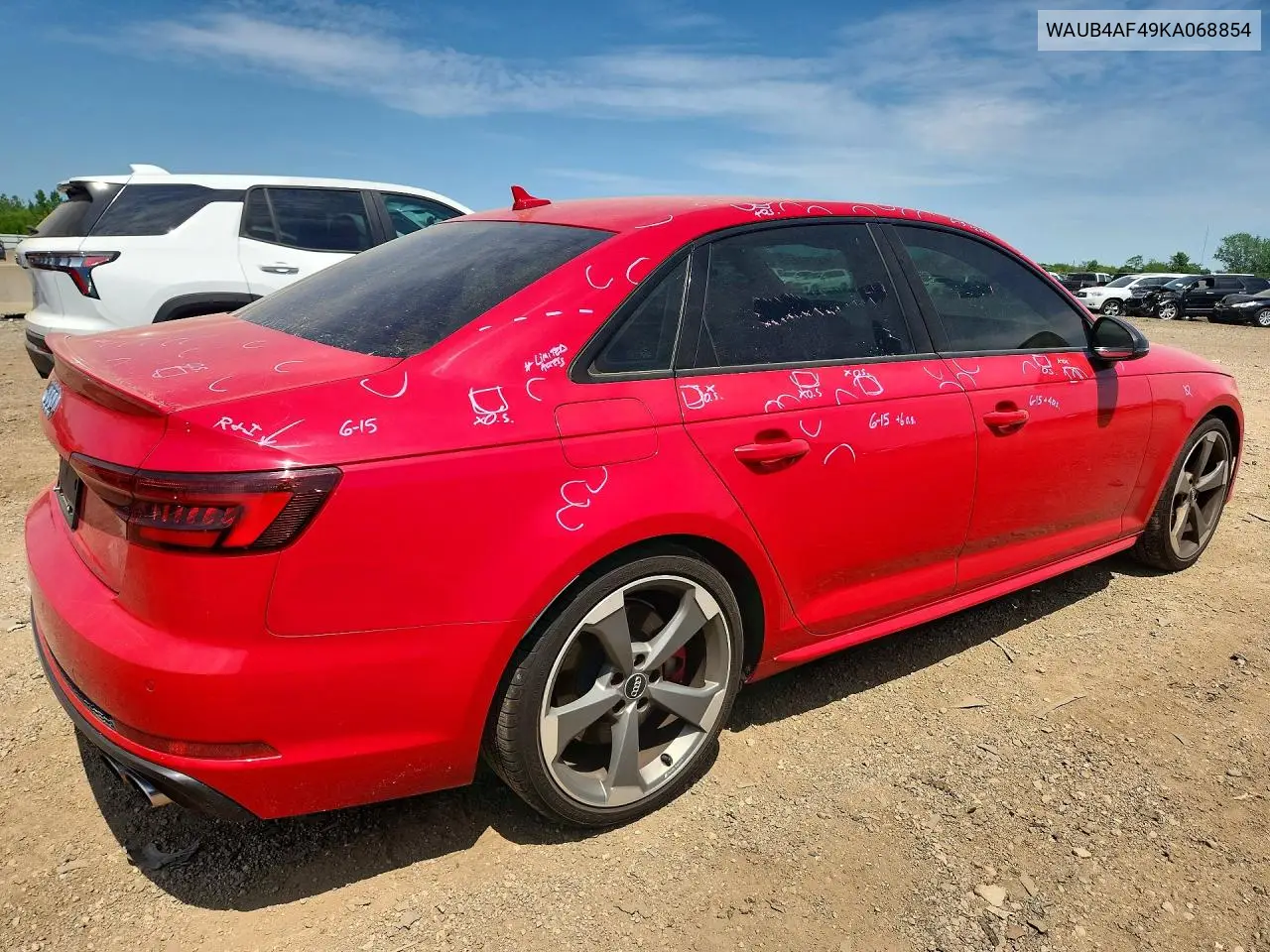 2019 Audi S4 VIN: WAUB4AF49KA068854 Lot: 54660426