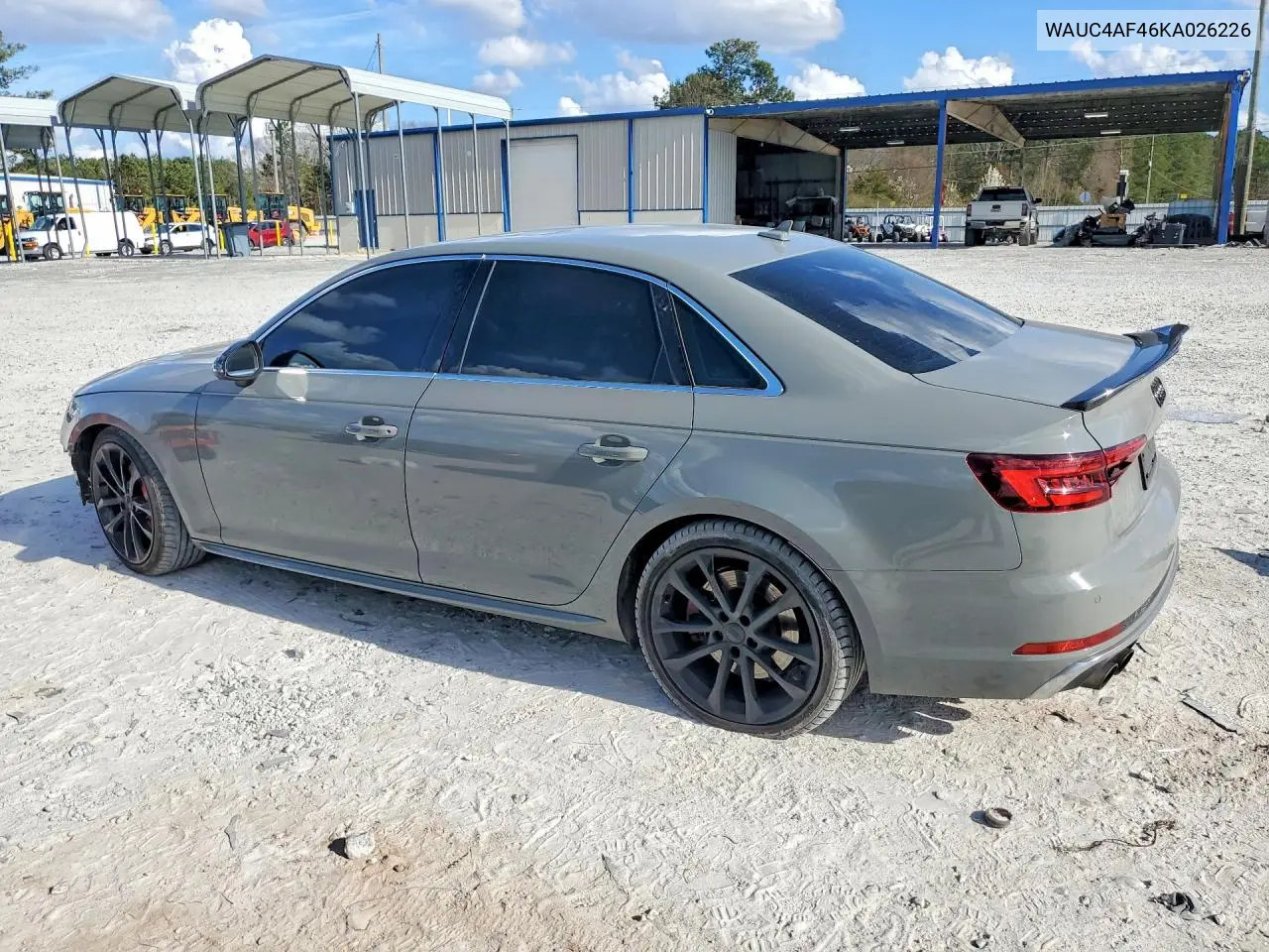 2019 Audi S4 Prestige VIN: WAUC4AF46KA026226 Lot: 78586135