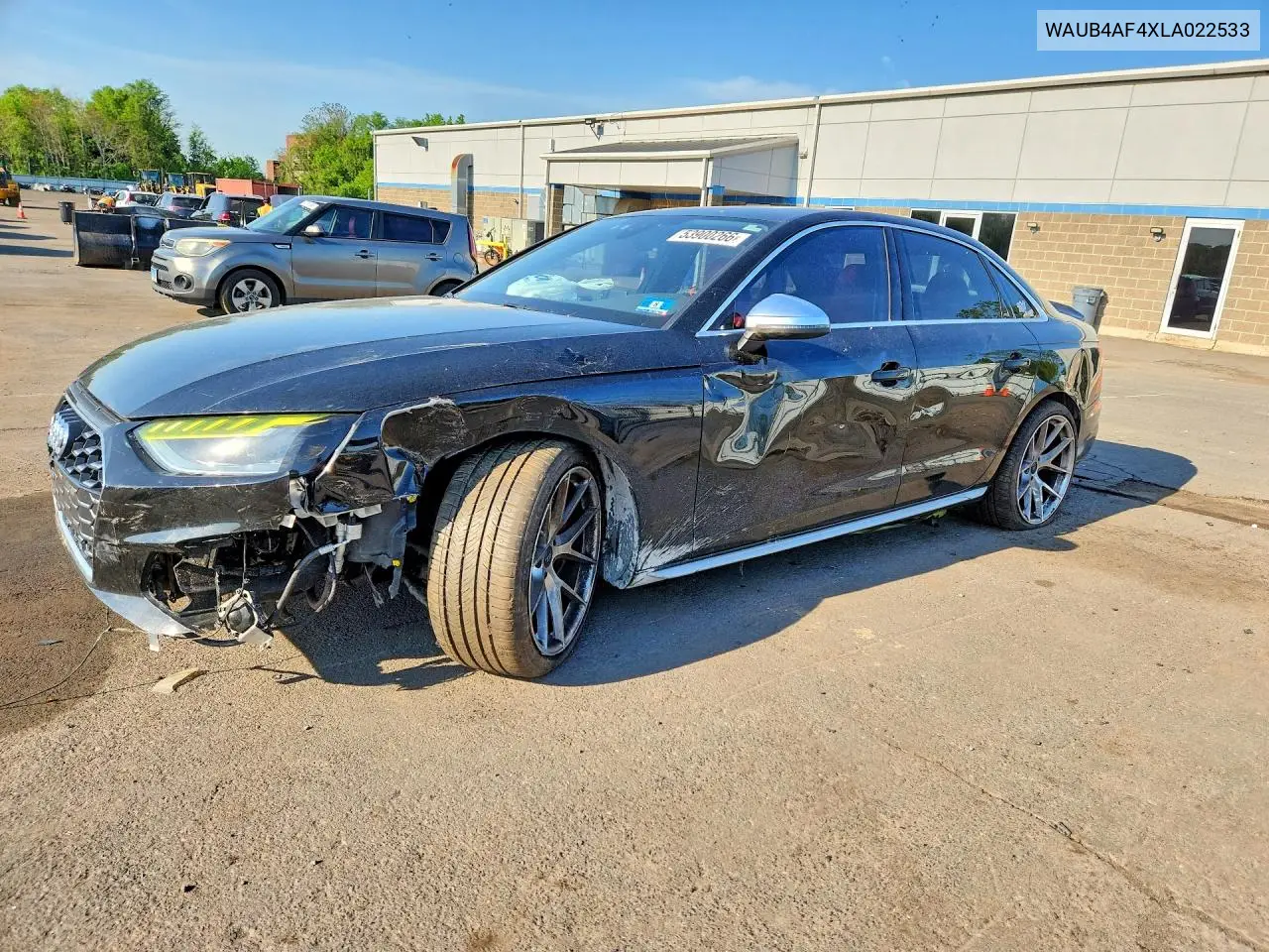 2020 Audi S4 Premium Plus VIN: WAUB4AF4XLA022533 Lot: 53900266