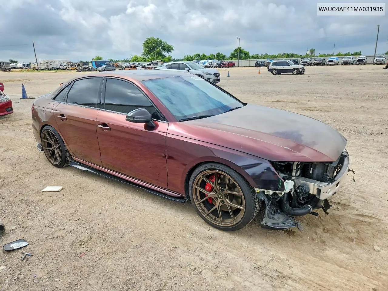 2021 Audi S4 Prestige VIN: WAUC4AF41MA031935 Lot: 54249226