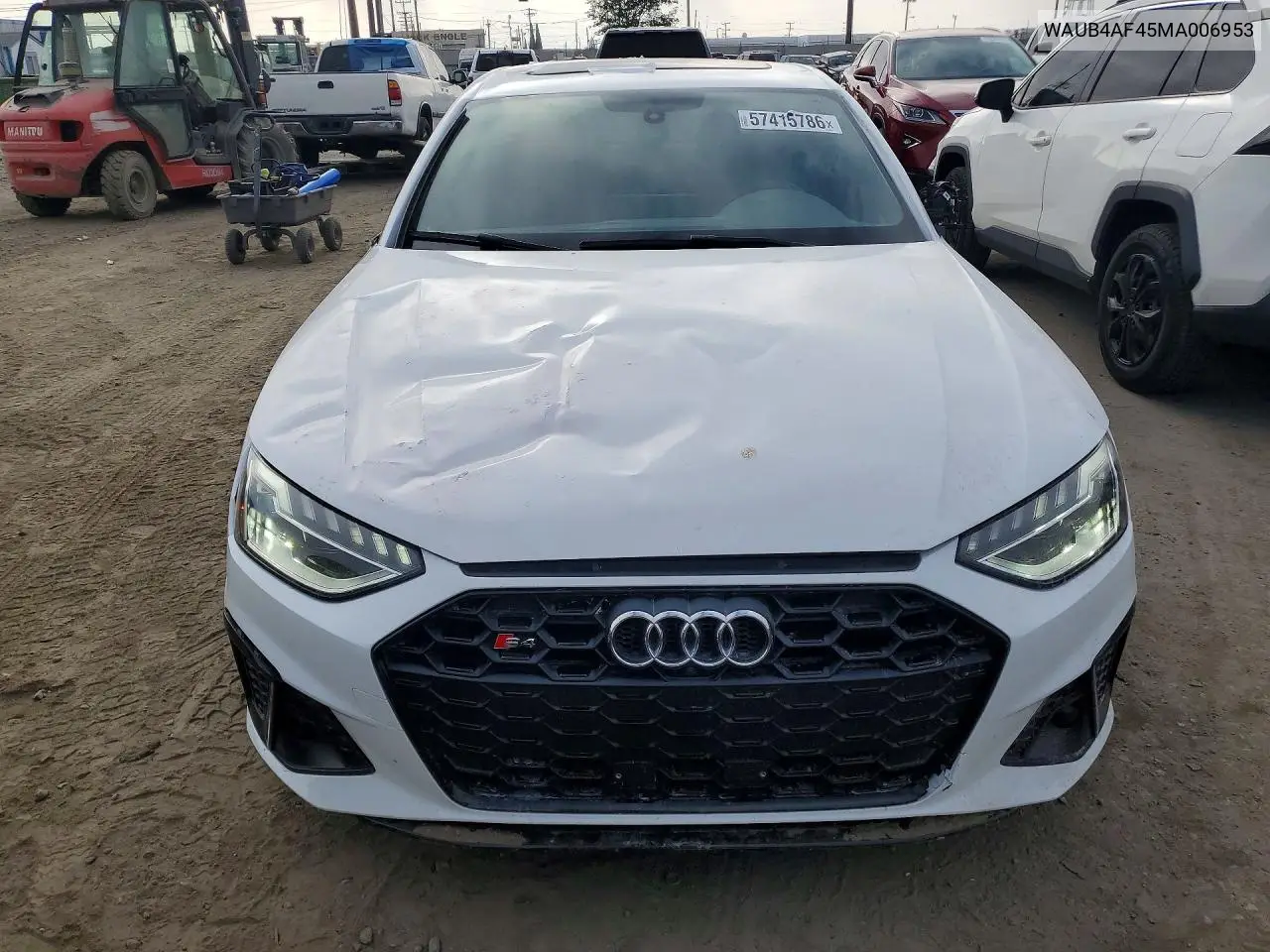 2021 Audi S4 Premium Plus VIN: WAUB4AF45MA006953 Lot: 57415786
