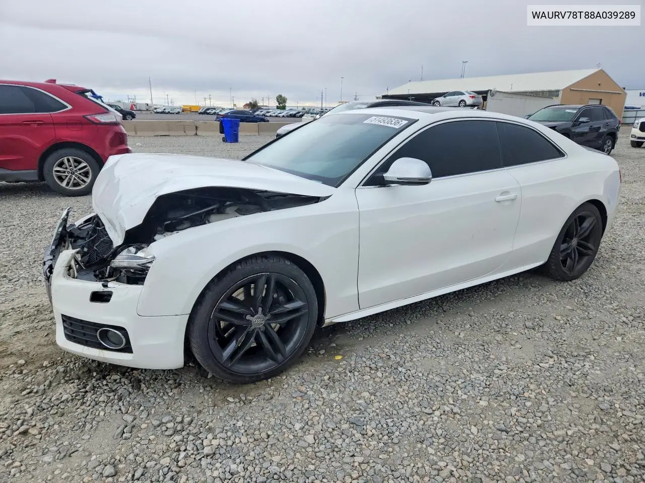 2008 Audi S5 Quattro VIN: WAURV78T88A039289 Lot: 51493636