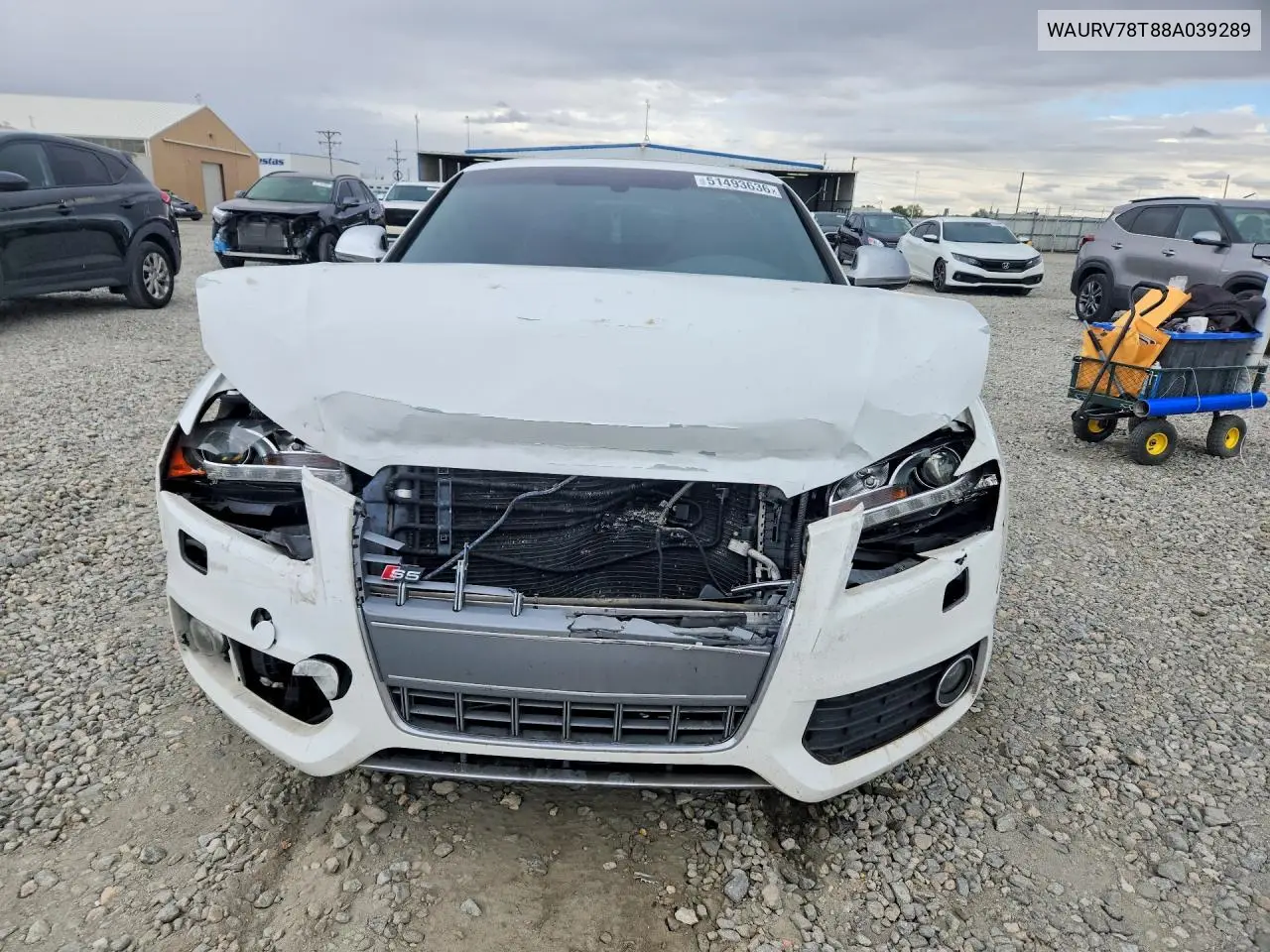 2008 Audi S5 Quattro VIN: WAURV78T88A039289 Lot: 51493636