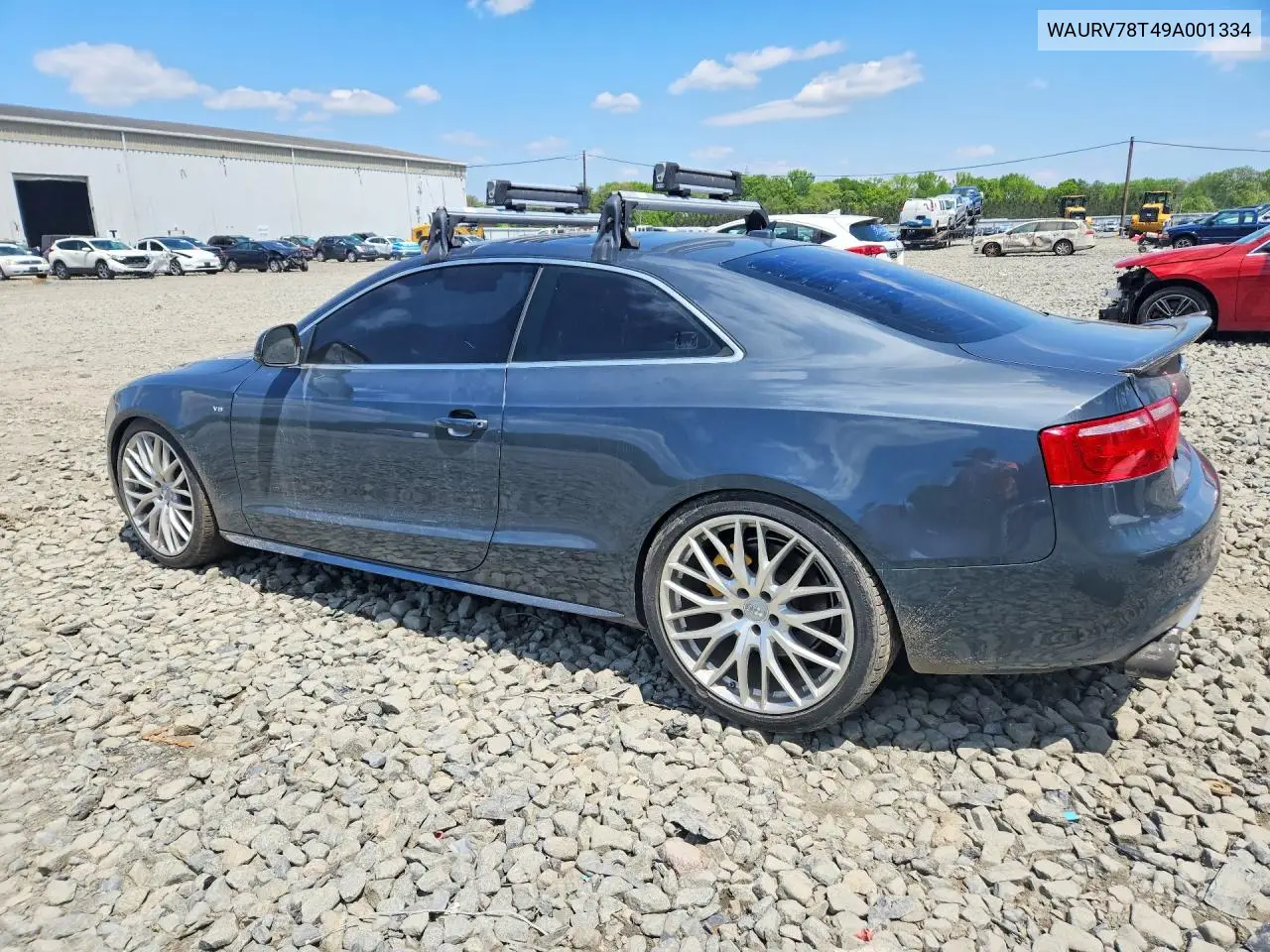 2009 Audi S5 Quattro VIN: WAURV78T49A001334 Lot: 52850226