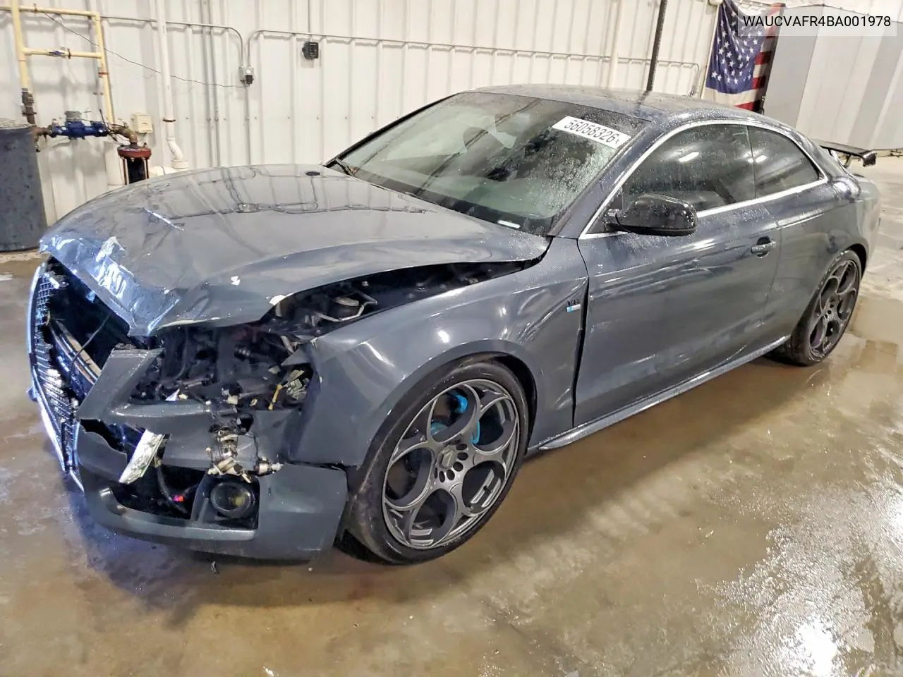 2011 Audi S5 Premium Plus VIN: WAUCVAFR4BA001978 Lot: 56058326