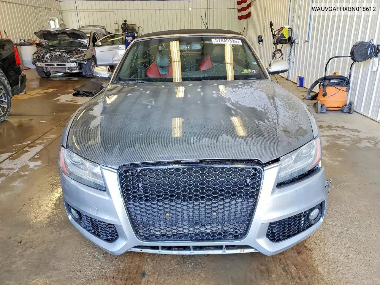 2011 Audi S5 Prestige VIN: WAUVGAFHXBN018612 Lot: 57849396