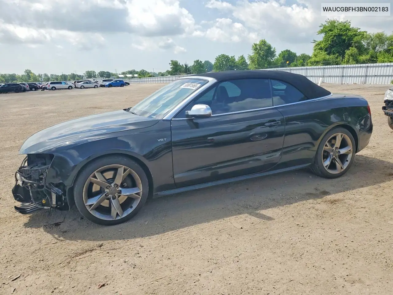 2011 Audi S5 Premium Plus VIN: WAUCGBFH3BN002183 Lot: 58981666