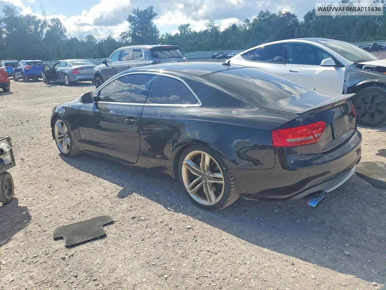 2011 Audi S5 Prestige VIN: WAUVVAFR6BA011436 Lot: 60140346