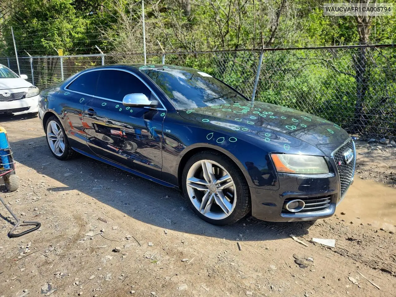 2012 Audi S5 Premium Plus VIN: WAUCVAFR1CA005794 Lot: 52678036