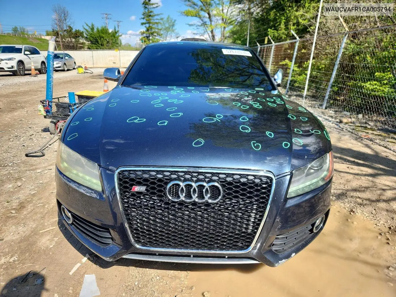 2012 Audi S5 Premium Plus VIN: WAUCVAFR1CA005794 Lot: 52678036
