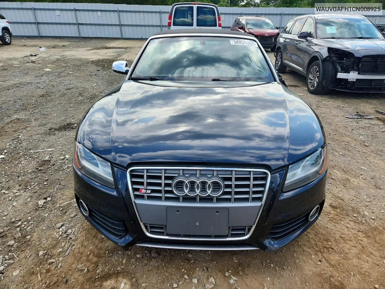 2012 Audi S5 Prestige VIN: WAUVGAFH1CN008925 Lot: 58833956
