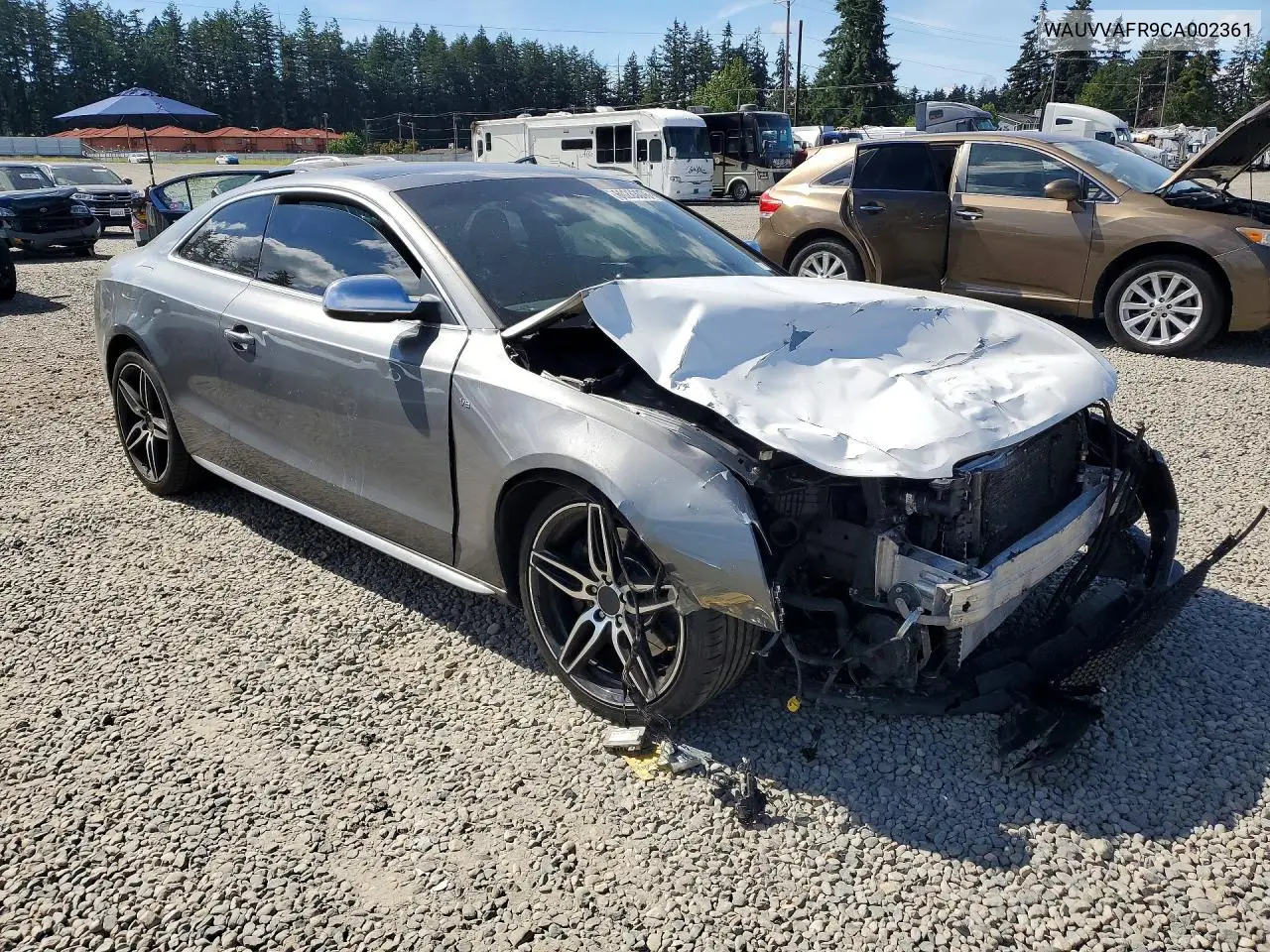 2012 Audi S5 Prestige VIN: WAUVVAFR9CA002361 Lot: 60283076
