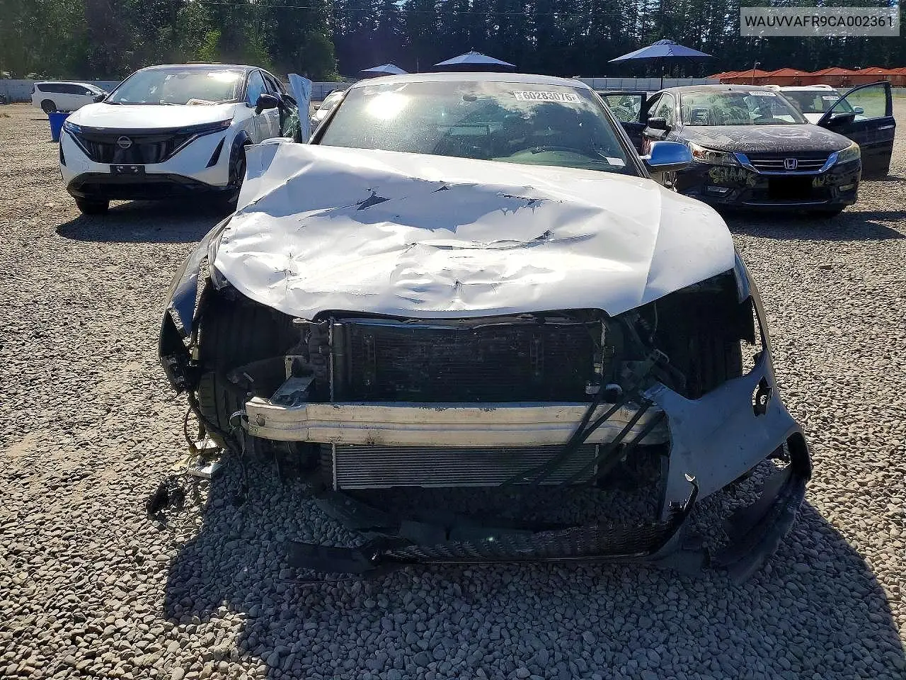 2012 Audi S5 Prestige VIN: WAUVVAFR9CA002361 Lot: 60283076