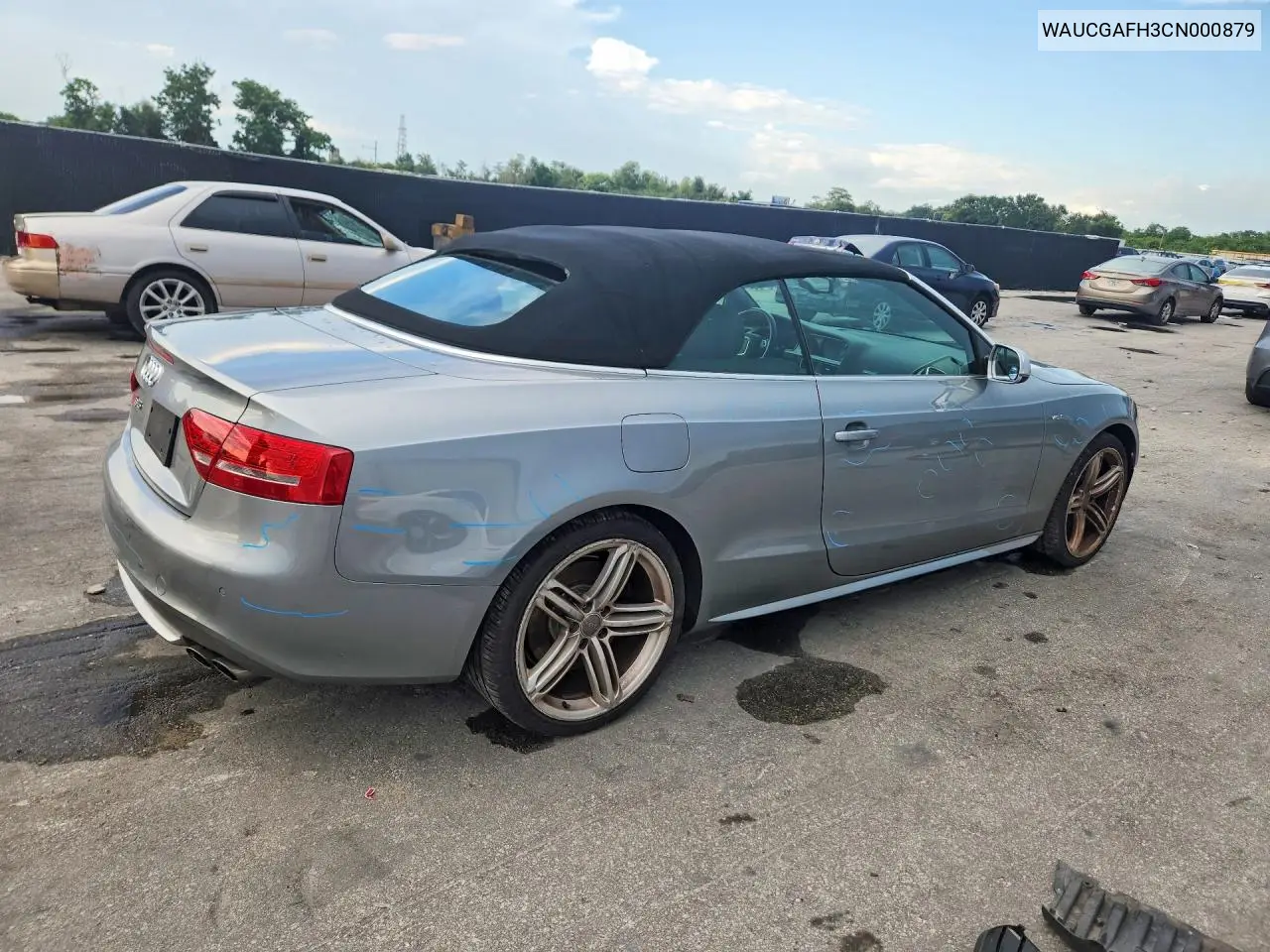 2012 Audi S5 Premium Plus VIN: WAUCGAFH3CN000879 Lot: 61492816