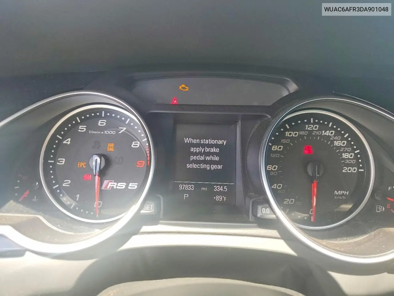 2013 Audi Rs5 VIN: WUAC6AFR3DA901048 Lot: 46668756