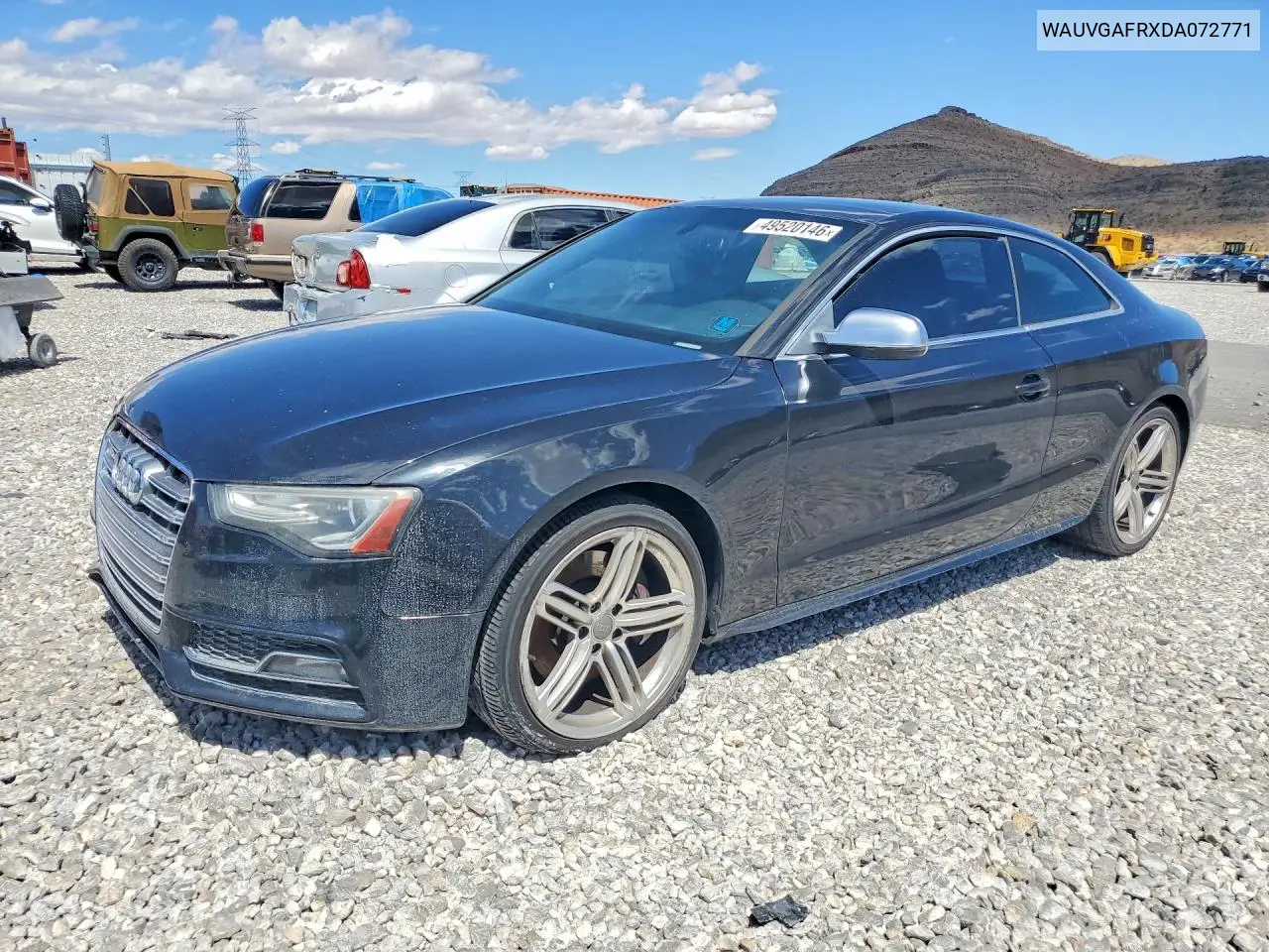 2013 Audi S5 Prestige VIN: WAUVGAFRXDA072771 Lot: 49520146
