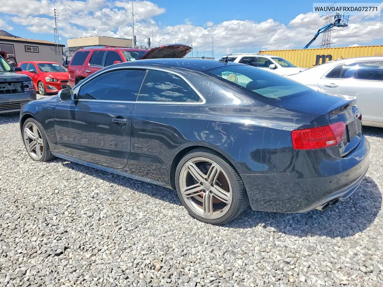 2013 Audi S5 Prestige VIN: WAUVGAFRXDA072771 Lot: 49520146