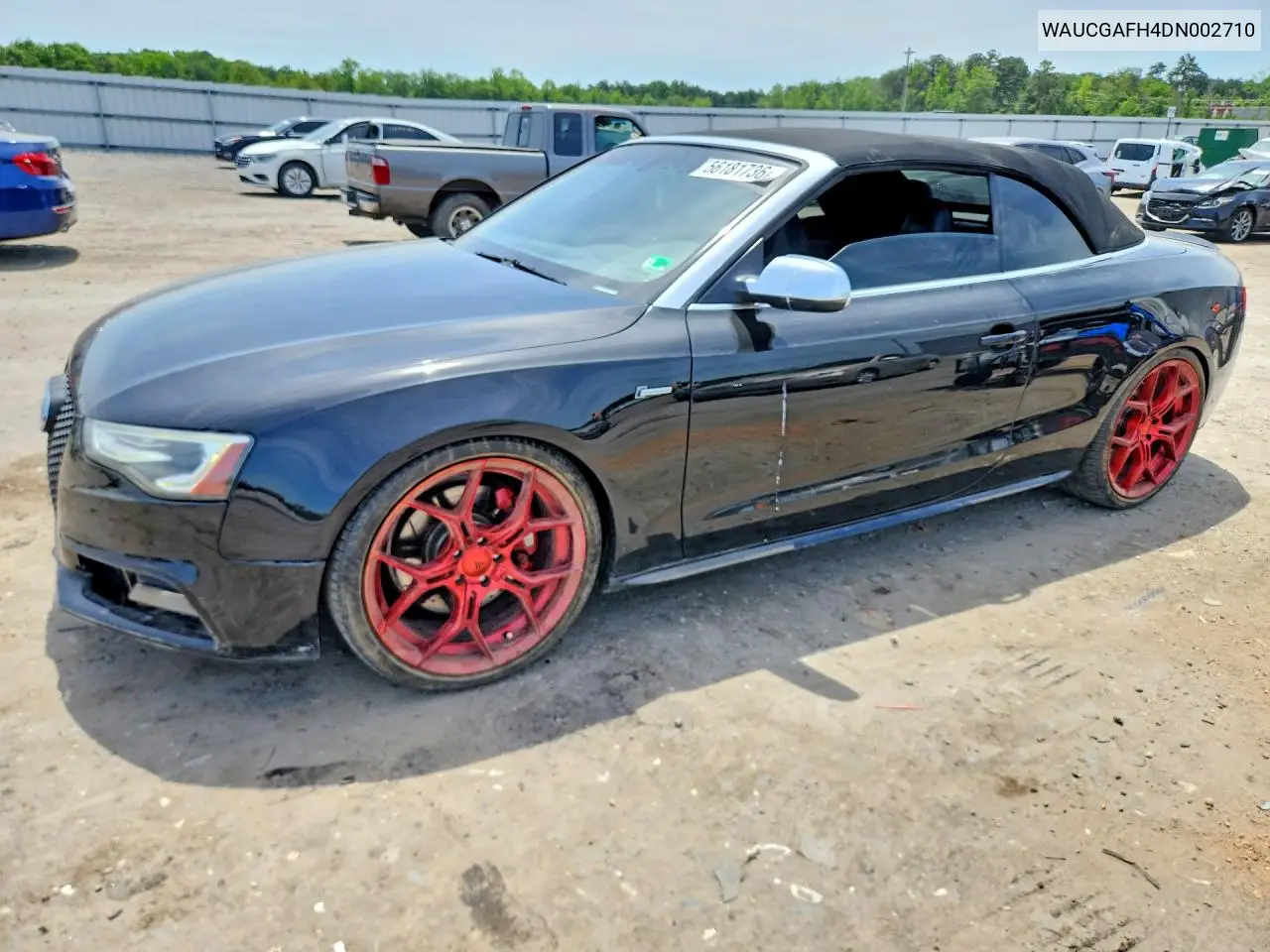 2013 Audi S5 Premium Plus VIN: WAUCGAFH4DN002710 Lot: 56181736