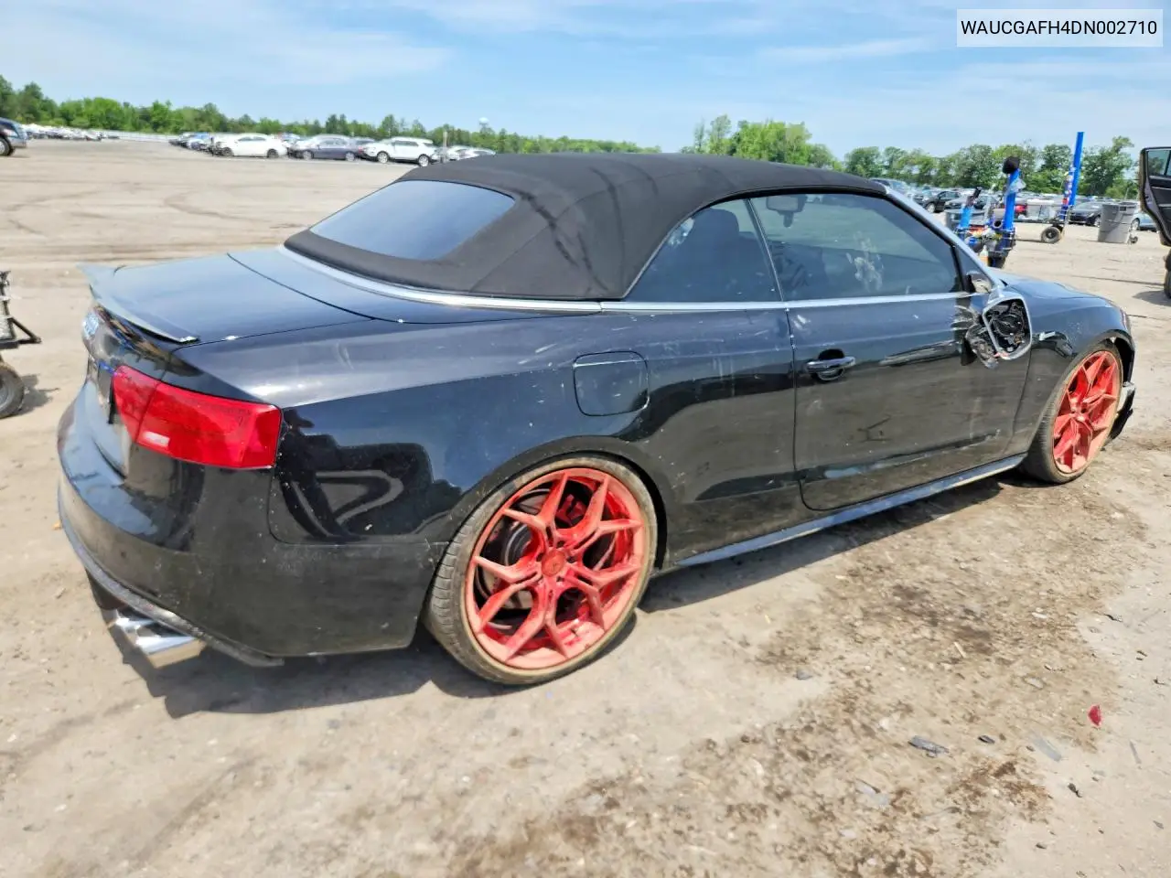 2013 Audi S5 Premium Plus VIN: WAUCGAFH4DN002710 Lot: 56181736