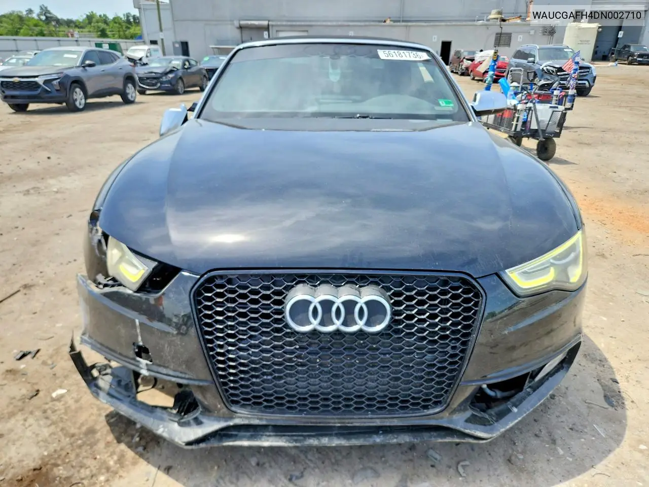 2013 Audi S5 Premium Plus VIN: WAUCGAFH4DN002710 Lot: 56181736