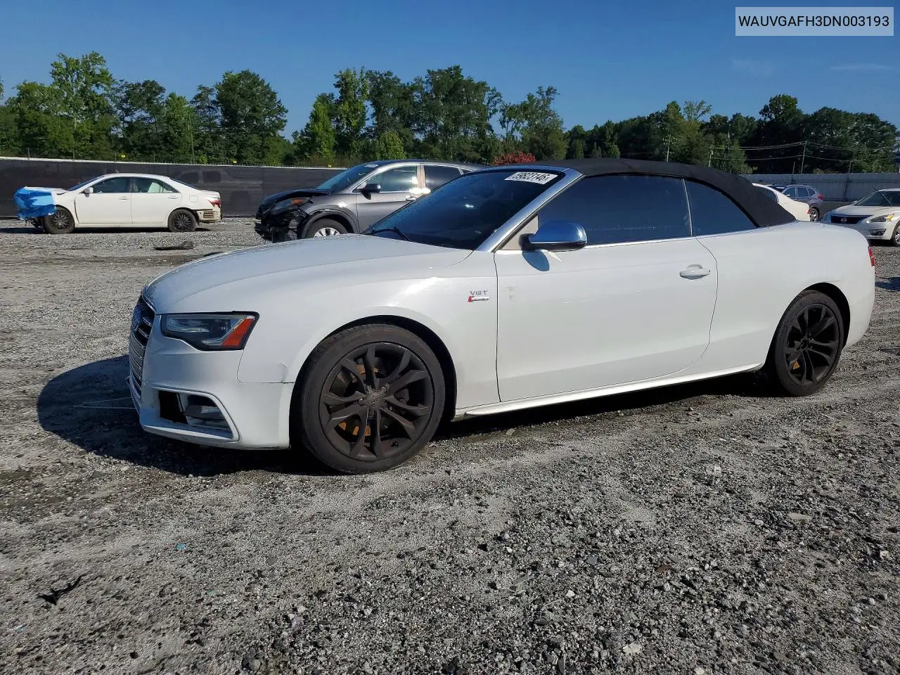 2013 Audi S5 Prestige VIN: WAUVGAFH3DN003193 Lot: 59823146