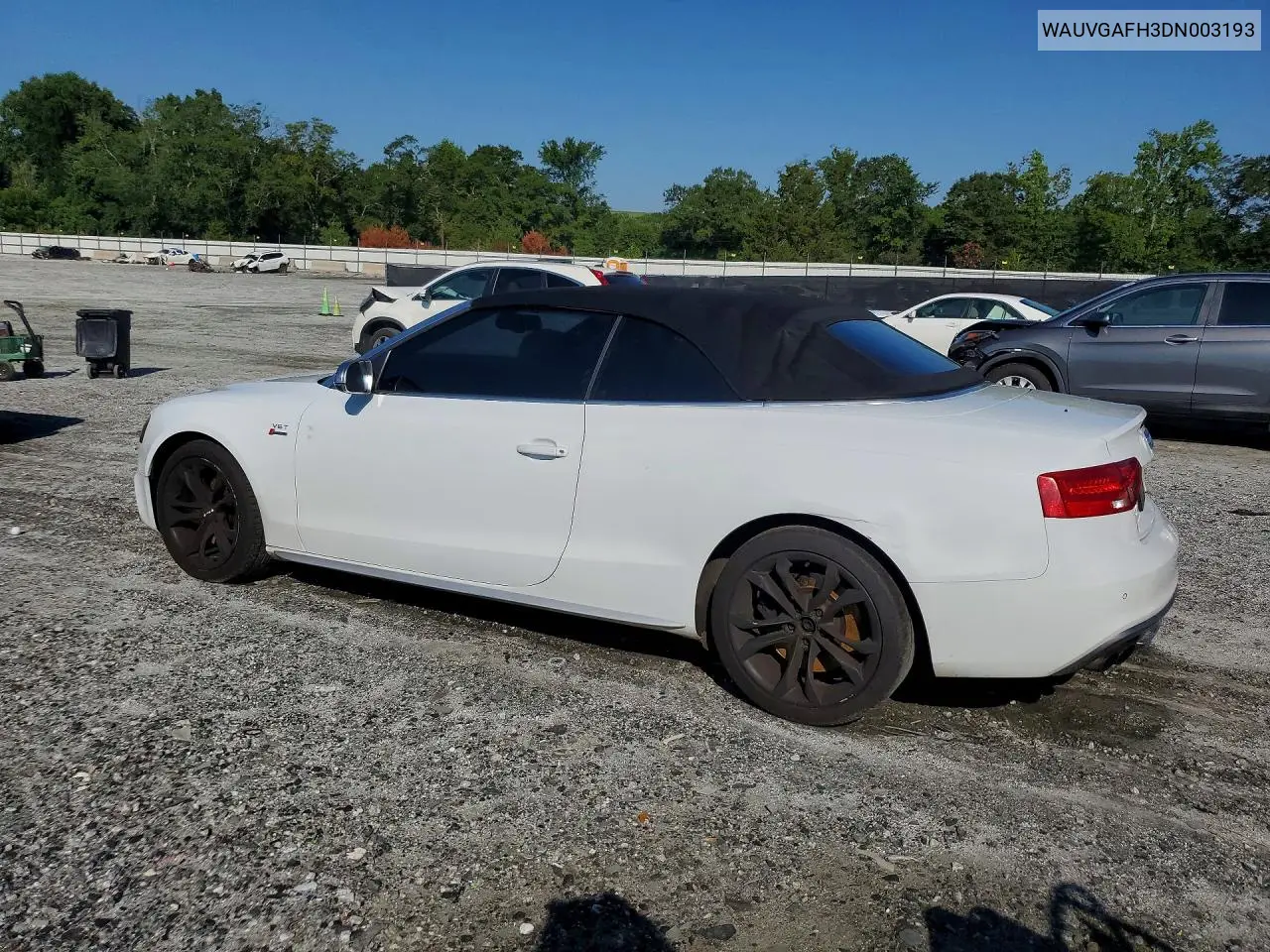 2013 Audi S5 Prestige VIN: WAUVGAFH3DN003193 Lot: 59823146