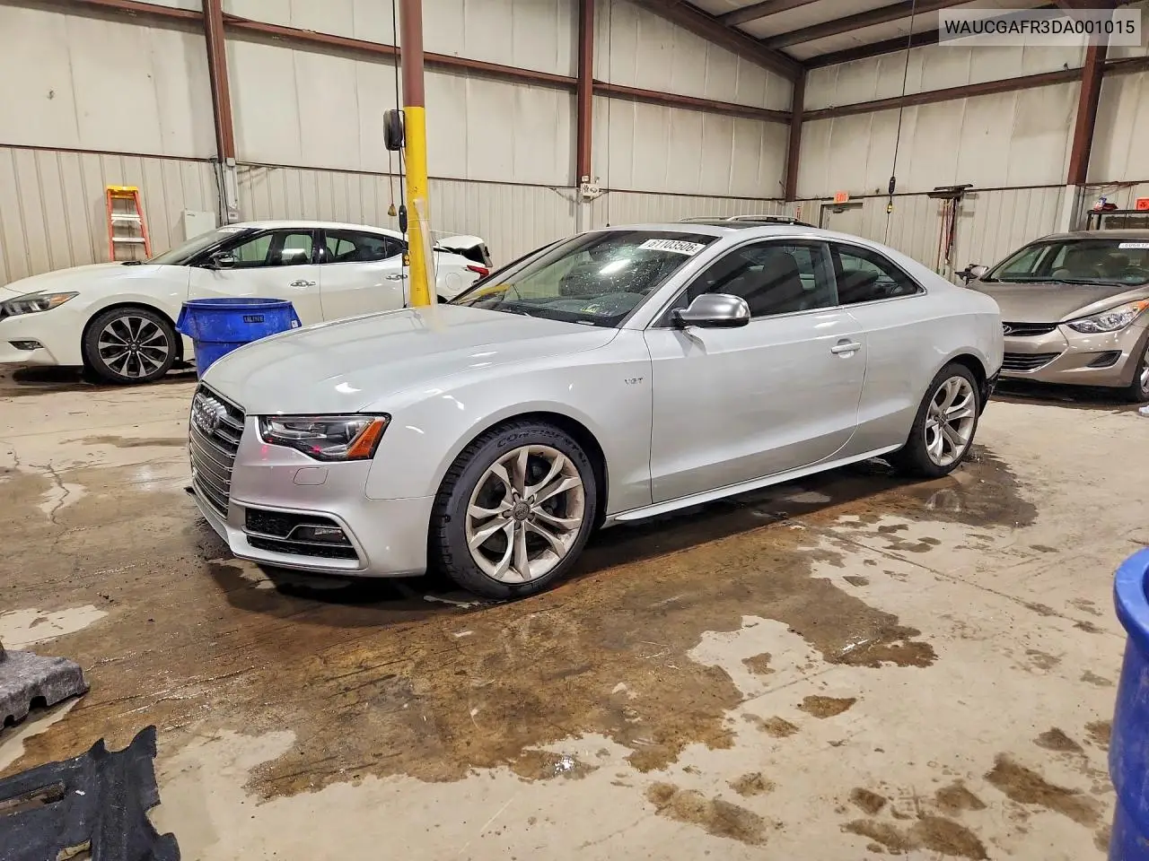 2013 Audi S5 Premium Plus VIN: WAUCGAFR3DA001015 Lot: 61103506