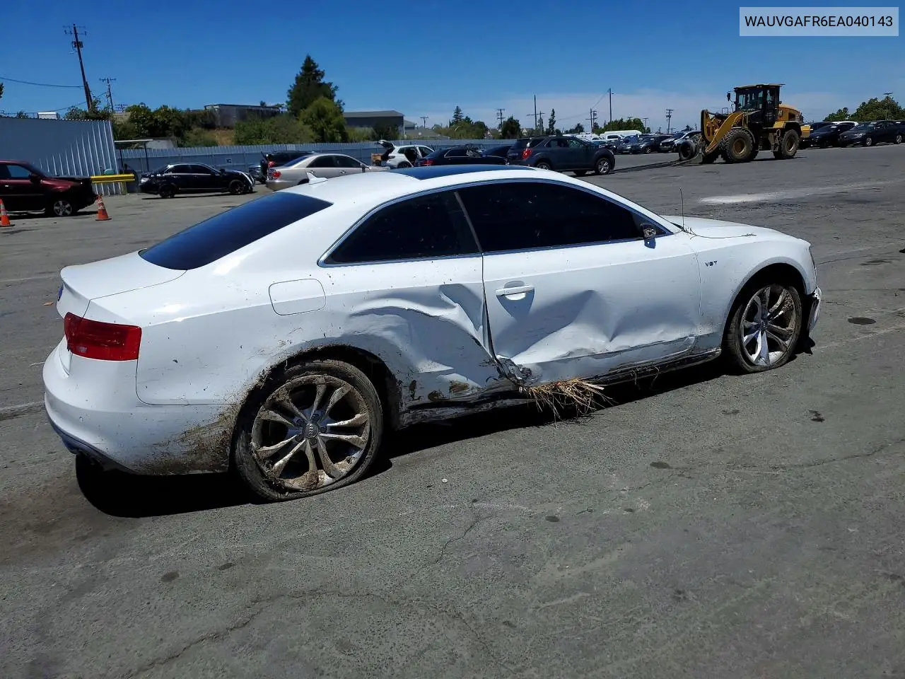 2014 Audi S5 Prestige VIN: WAUVGAFR6EA040143 Lot: 85985135