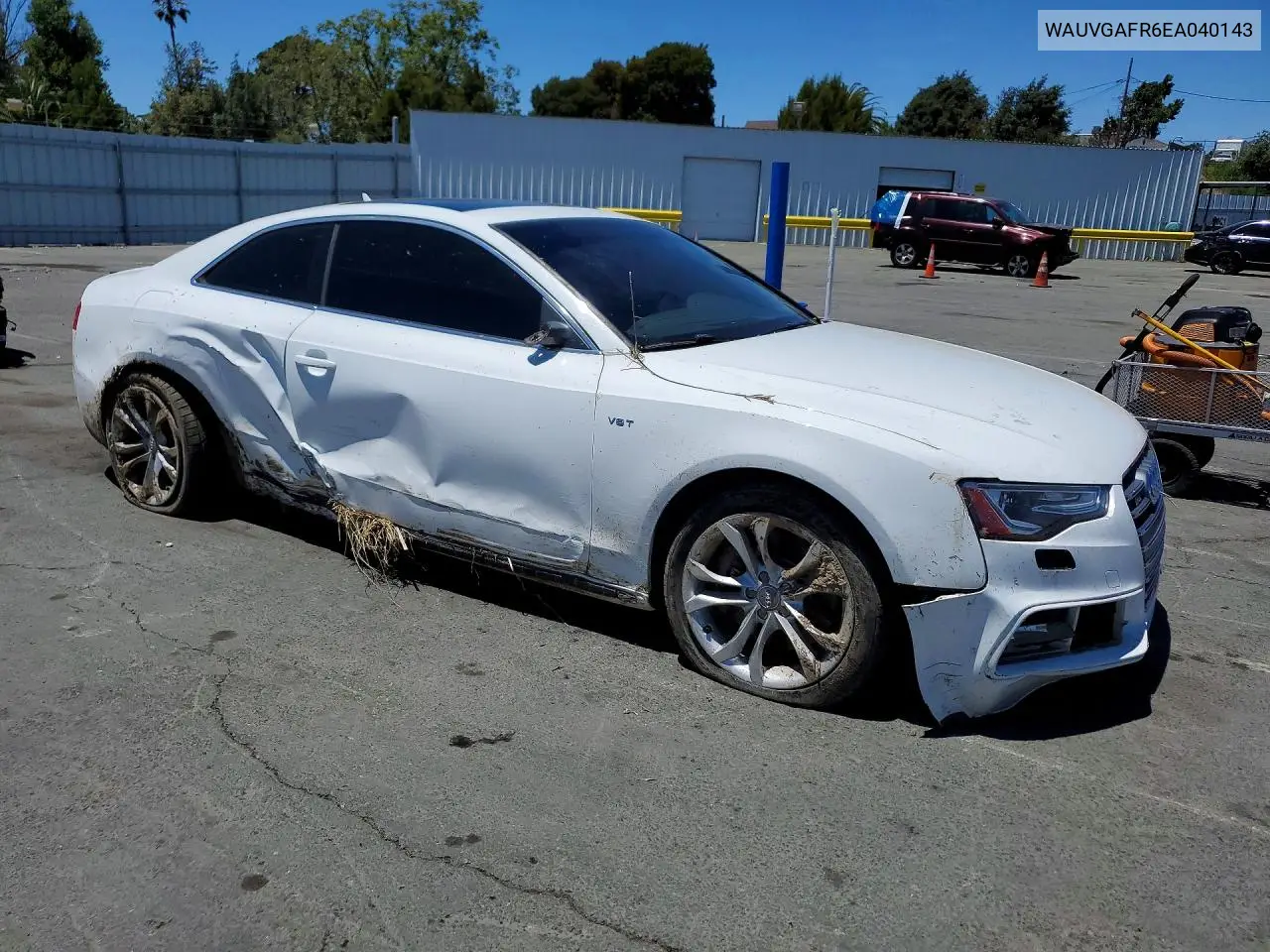 2014 Audi S5 Prestige VIN: WAUVGAFR6EA040143 Lot: 85985135