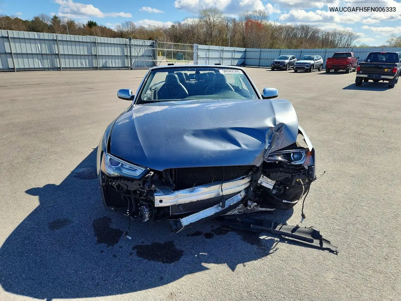 2015 Audi S5 Premium Plus VIN: WAUCGAFH5FN006333 Lot: 50582566