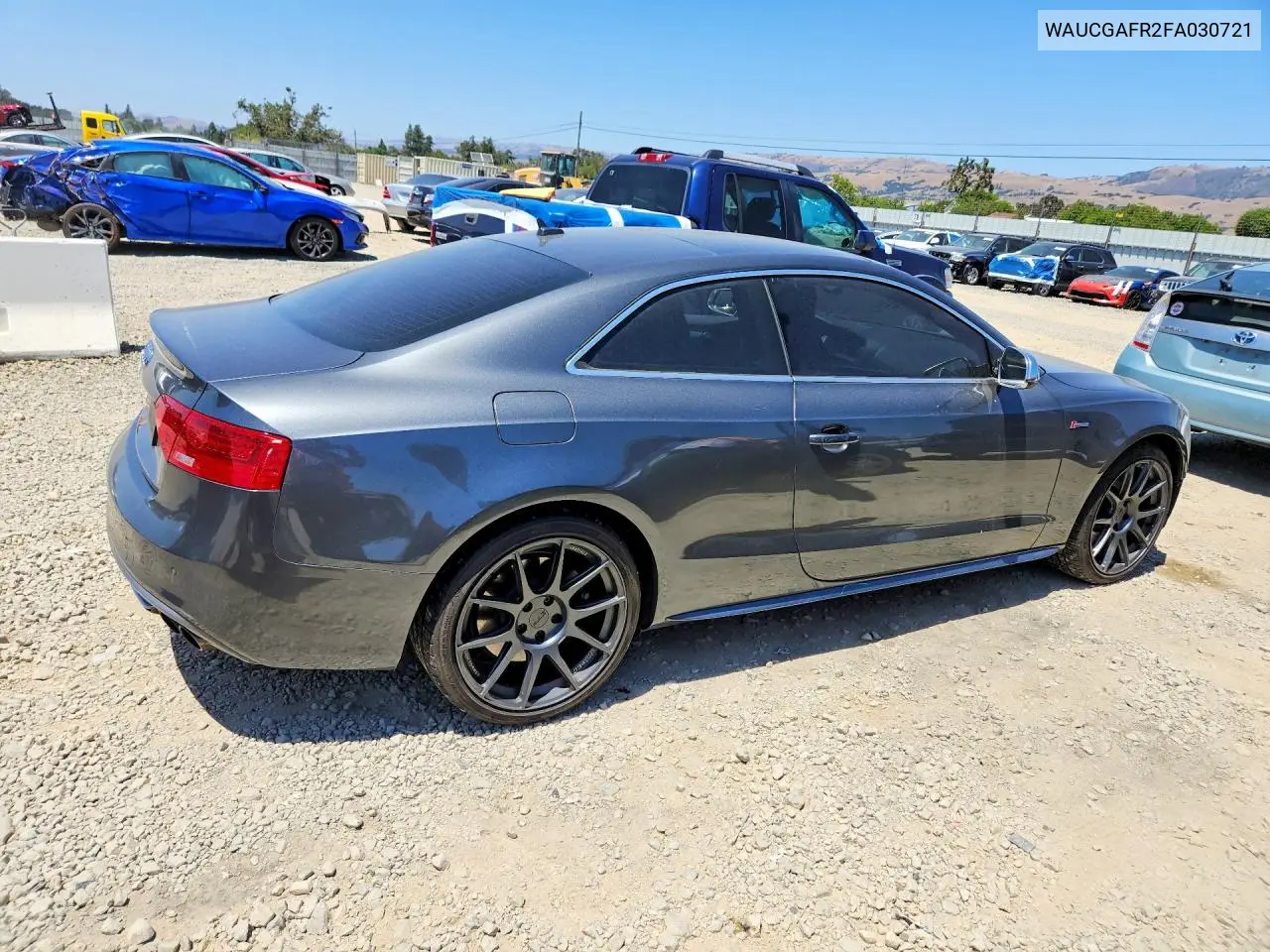 2015 Audi S5 Premium Plus VIN: WAUCGAFR2FA030721 Lot: 56966206