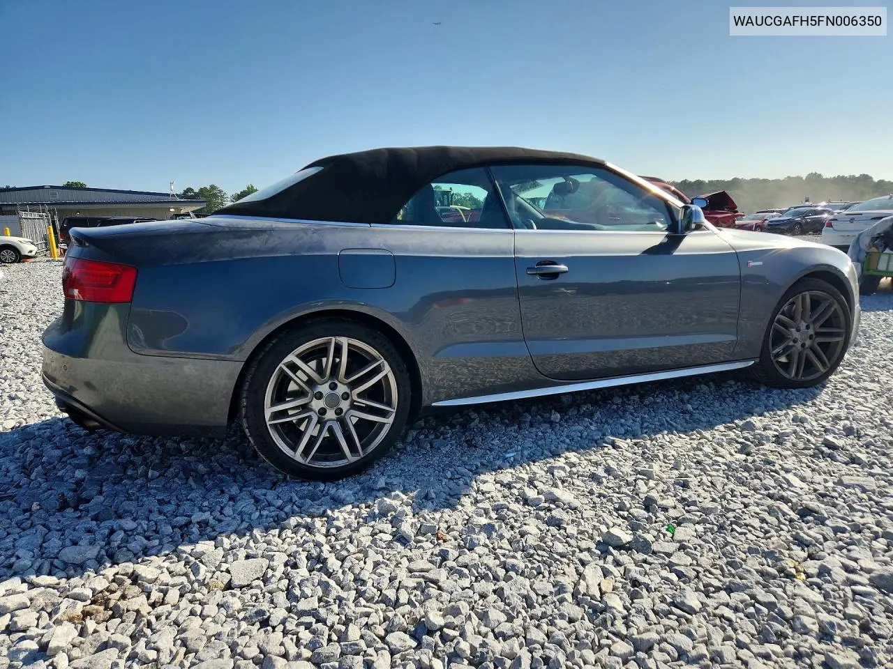 2015 Audi S5 Premium Plus VIN: WAUCGAFH5FN006350 Lot: 58920596