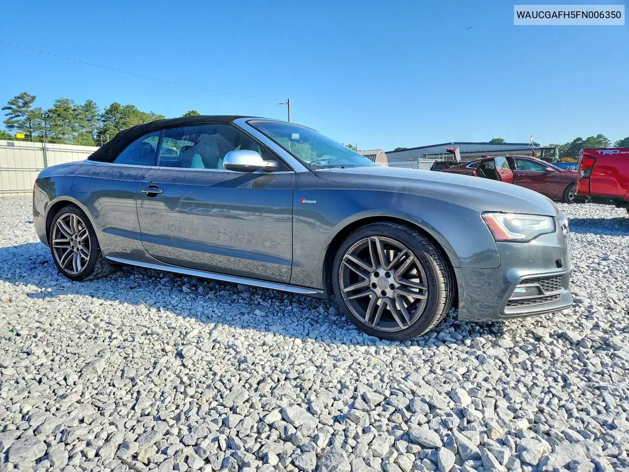 2015 Audi S5 Premium Plus VIN: WAUCGAFH5FN006350 Lot: 58920596