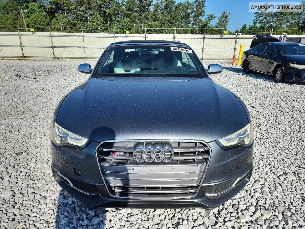 2015 Audi S5 Premium Plus VIN: WAUCGAFH5FN006350 Lot: 58920596