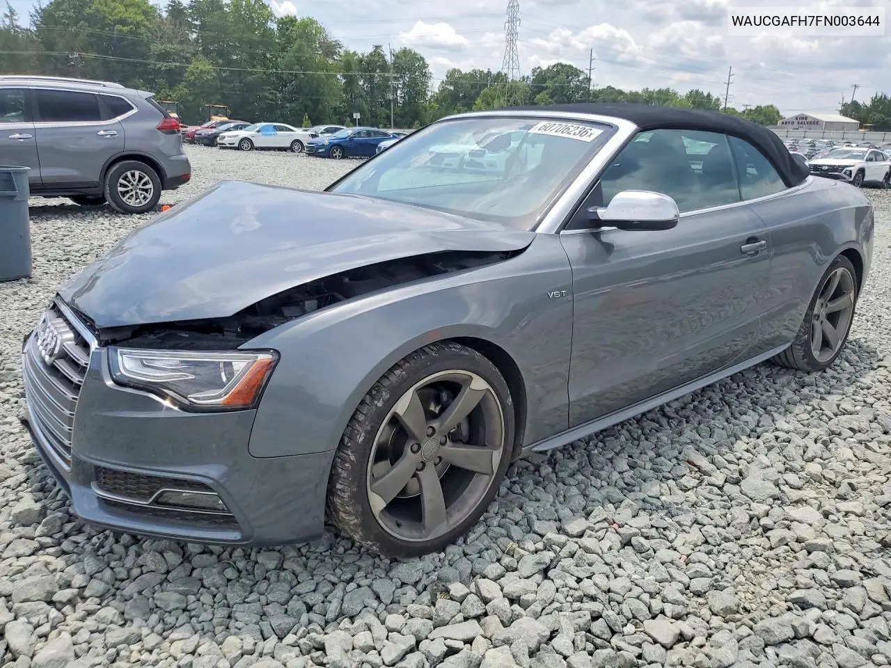 2015 Audi S5 Premium Plus VIN: WAUCGAFH7FN003644 Lot: 60706236