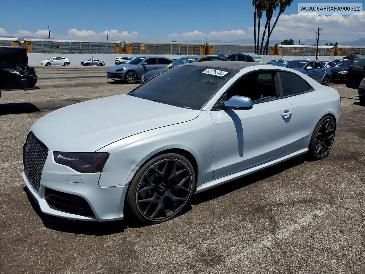 2015 Audi Rs5 VIN: WUAC6AFRXFA900322 Lot: 60720246