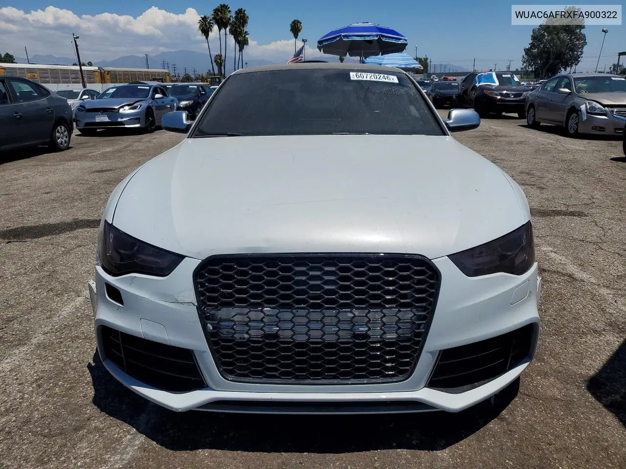 2015 Audi Rs5 VIN: WUAC6AFRXFA900322 Lot: 60720246
