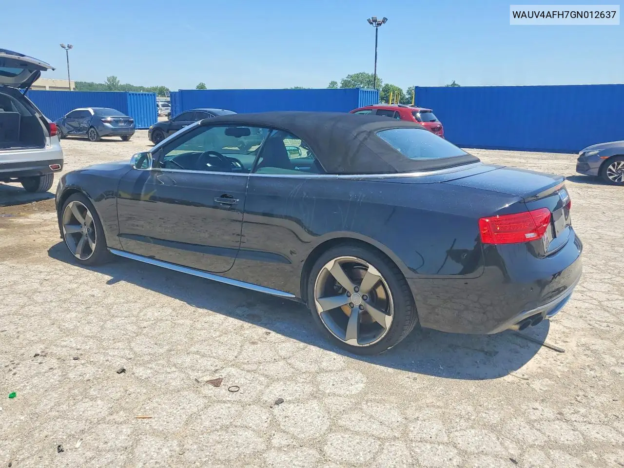 2016 Audi S5 Prestige VIN: WAUV4AFH7GN012637 Lot: 60178236