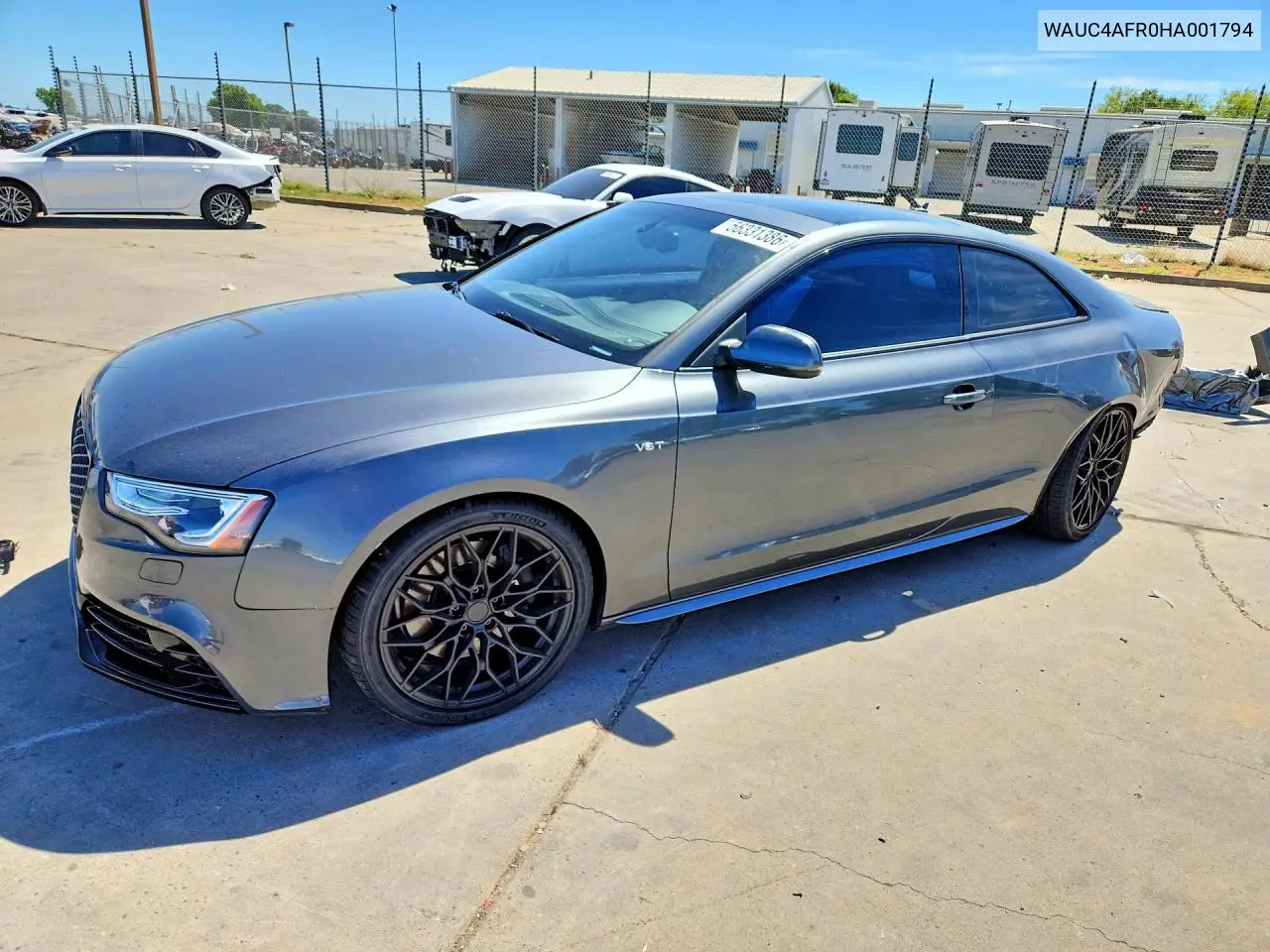 2017 Audi S5 VIN: WAUC4AFR0HA001794 Lot: 56331386