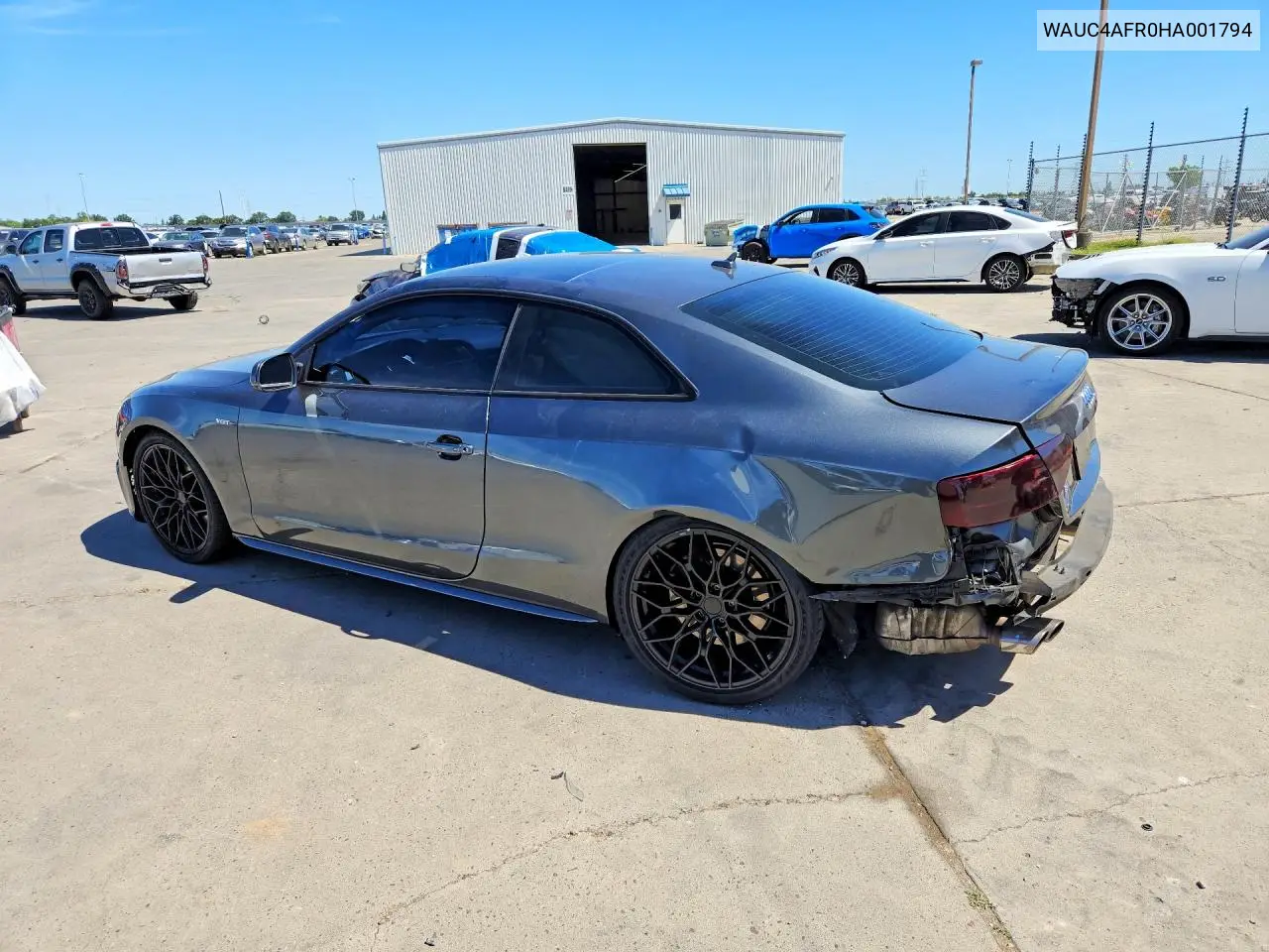 2017 Audi S5 VIN: WAUC4AFR0HA001794 Lot: 56331386