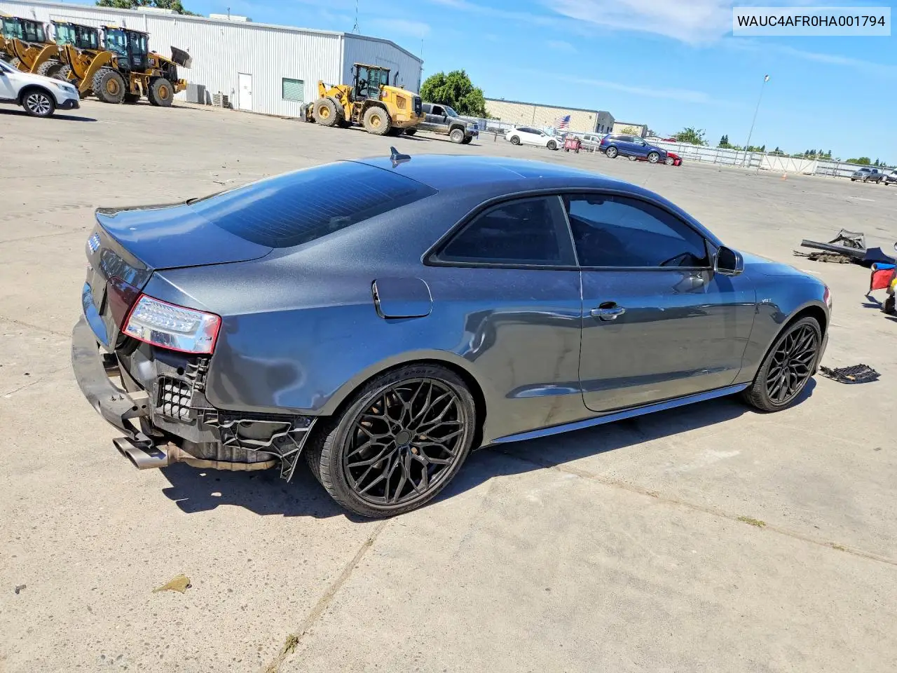 2017 Audi S5 VIN: WAUC4AFR0HA001794 Lot: 56331386